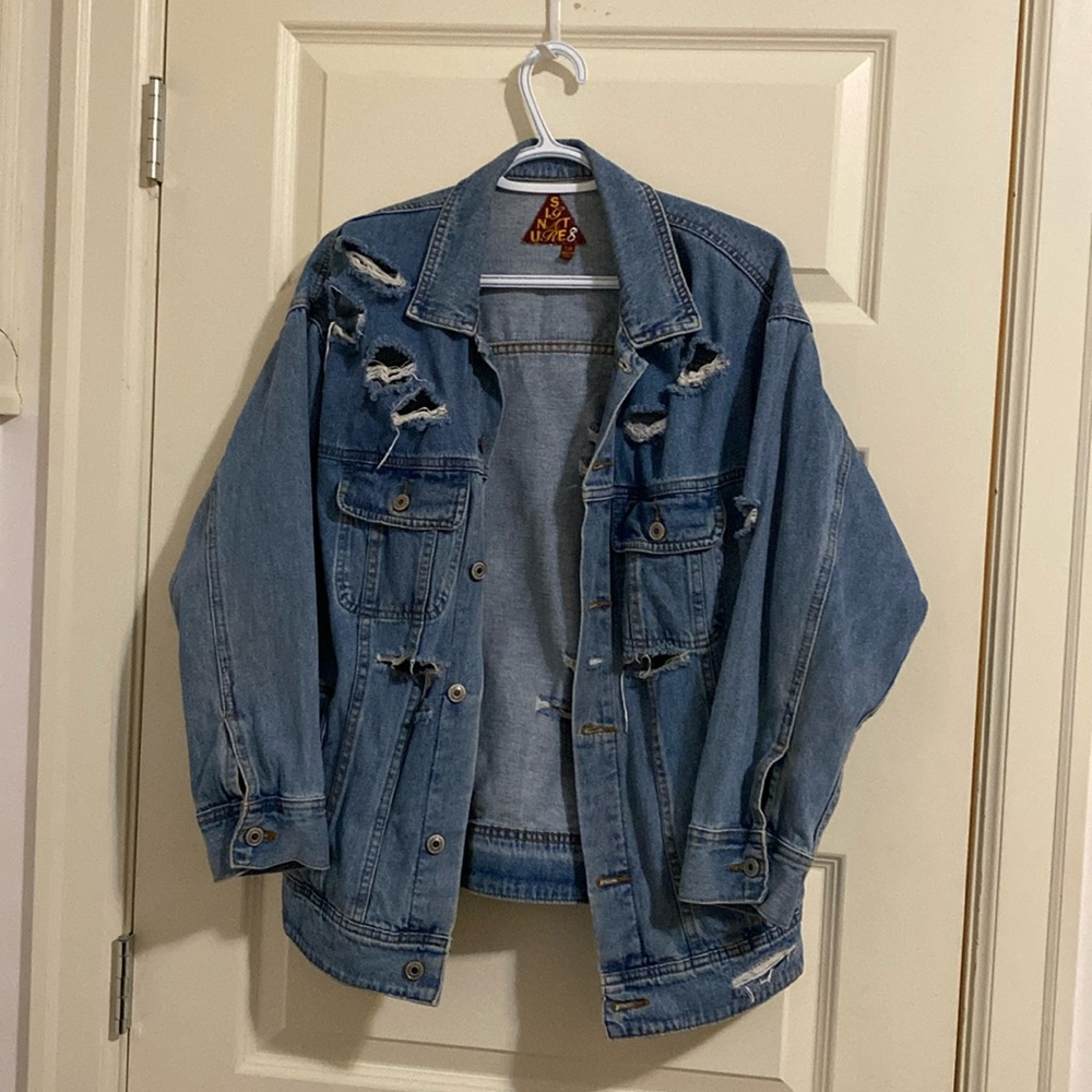 Distressed Denim Jacket - Signature 8 ASOS